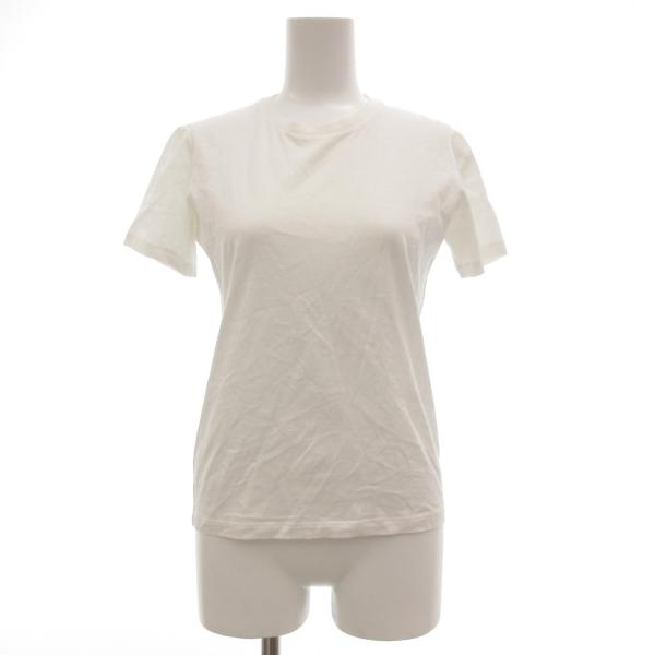 プラダ PRADA Tシャツ カットソー トライアングルロゴ 半袖 無地 XS 白 ホワイト /JS...