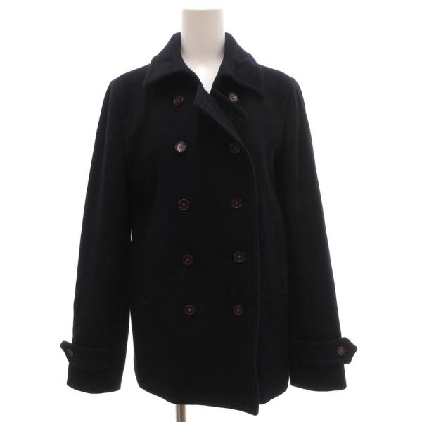 ロペ ROPE ピーコート ミドル丈 ハーフ メルトン アンゴラ混 9 紺 ネイビー /JS ■GY...