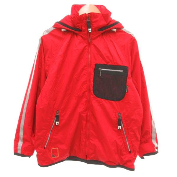 デサント DESCENTE マウンテンパーカー ジャケット ジップアップ S 赤 レッド /JS ■...