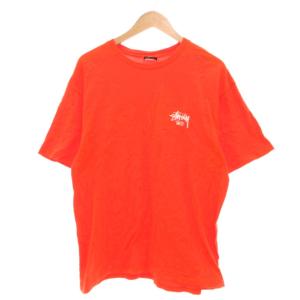 ステューシー STUSSY TOKYO ロゴプリント Tシャツ 半袖 L オレンジ /UO ■GY53 メンズ