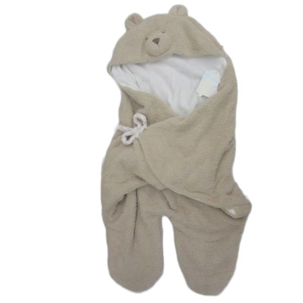 未使用品 ジェラートピケ ベイビー&amp;キッズ ベビモコテディベアbabyおくるみ F ベージュ PBG...