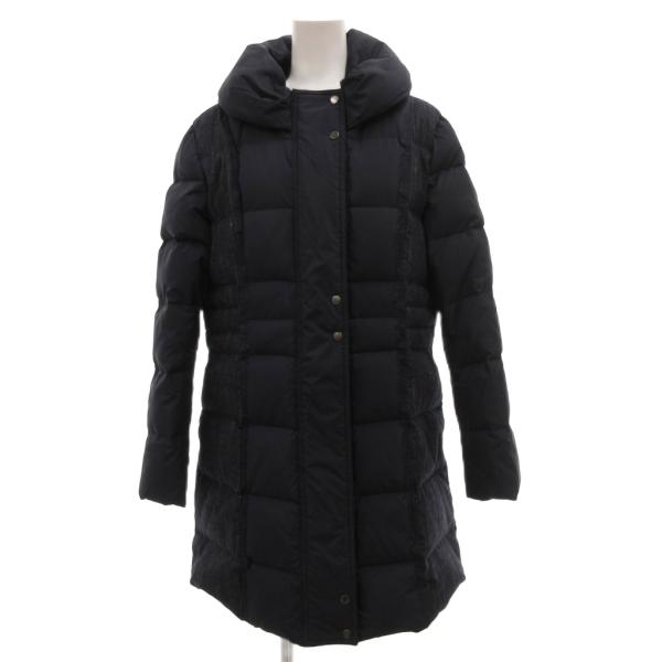 レリアン Leilian ダウンコート ロング ステンカラー 11 紺 ネイビー /JS ■GY61...