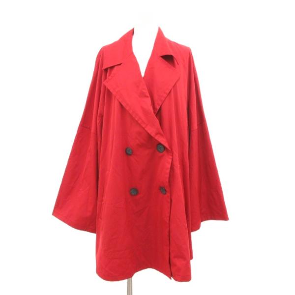 カールラガーフェルド KARL LAGERFELD ハーフコート ダブル ビッグカラー フレア袖 3...