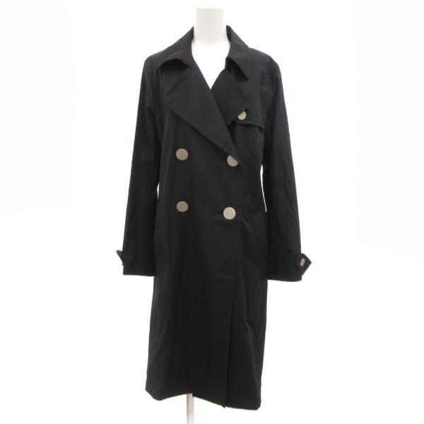ジェラールダレル GERARD DAREL トレンチコート ロング ダブル メタルボタン 11 黒 ...