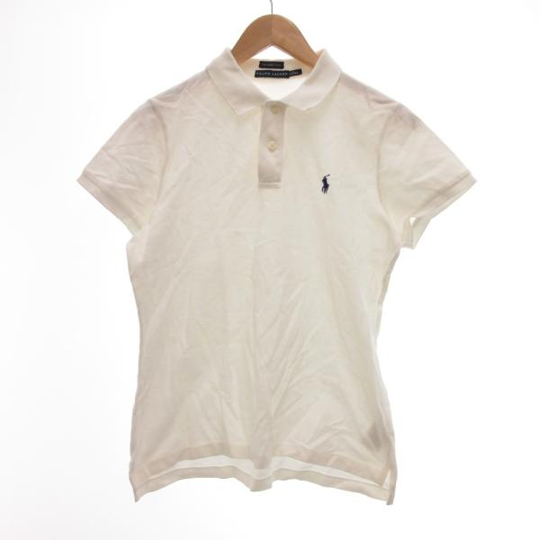 ラルフローレン RALPH LAUREN ポロシャツ 半袖 ポニー刺繍 鹿の子 L 白 ホワイト /...