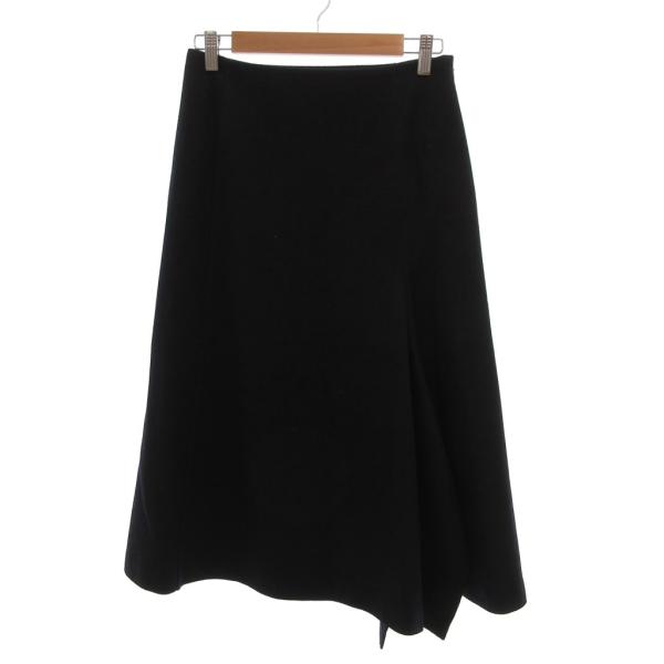 23区 オンワード樫山 フレアスカート ひざ丈 ウール 38 黒 ブラック /JS ■GY61 レデ...