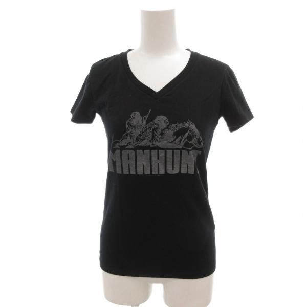 アベイシングエイプ A BATHING APE Tシャツ S 黒 ブラック Vネック グラフィックプ...