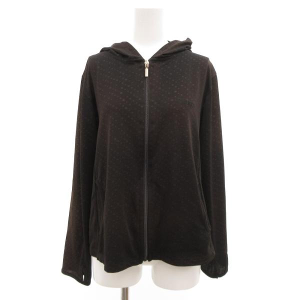 VANSPORTS パーカー メッシュ 水玉 ドット ジップアップ M 黒 ブラック /JS ■GY...