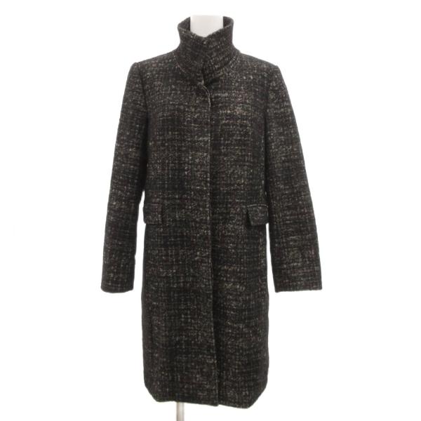 デプレ DES PRES トゥモローランド コート ロング スタンドカラー ツイード アルパカ混 モ...