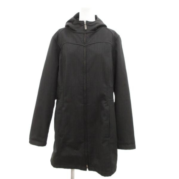 エルエルビーン L.L.BEAN ジップコート ロング フード スラブ M 黒 ブラック /JS ■...