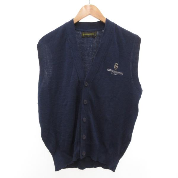 ジャンニヴァレンティノ GIANNI VALENTINO ヴィンテージ ニット ジレ ベスト ボタン...