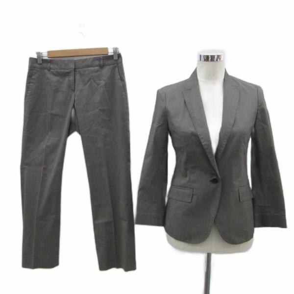 iCB スーツ セットアップ 上下 11 グレー 無地 テーラードジャケット シングルボタン ミドル...