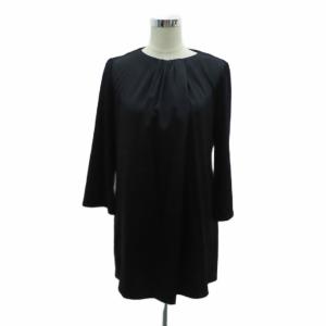 ダナパリ DANAPARIS チュニック 長袖 11 L 黒 ブラック ラウンドネック /HO13 ■GY59 レディース