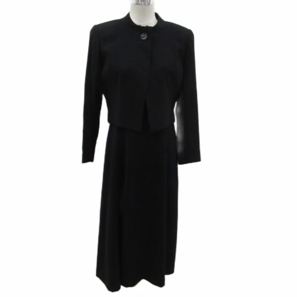 カルヴェン フォーマルスーツ セットアップ 上下 ワンピース ロング丈 半袖 スリットネック ノーカ...