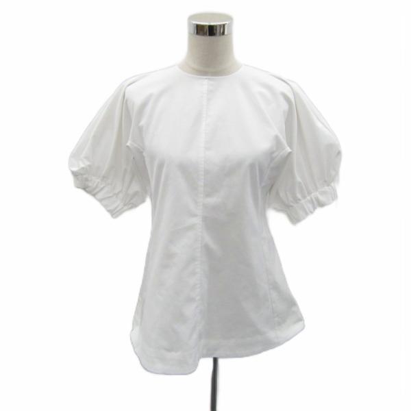 ユナイテッドアローズ UNITED ARROWS ブラウス カットソー 白 ホワイト 半袖 パフスリ...