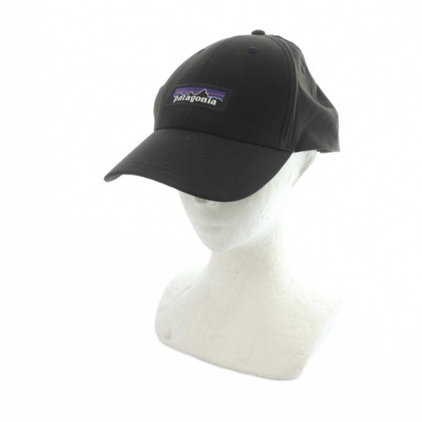 パタゴニア Patagonia キャップ 帽子 ロゴ ナイロン 黒 ブラック /MQ メンズ