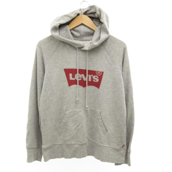 リーバイス Levi's スウェットパーカー トレーナー ロゴプリント XS グレー /JS ■GY...