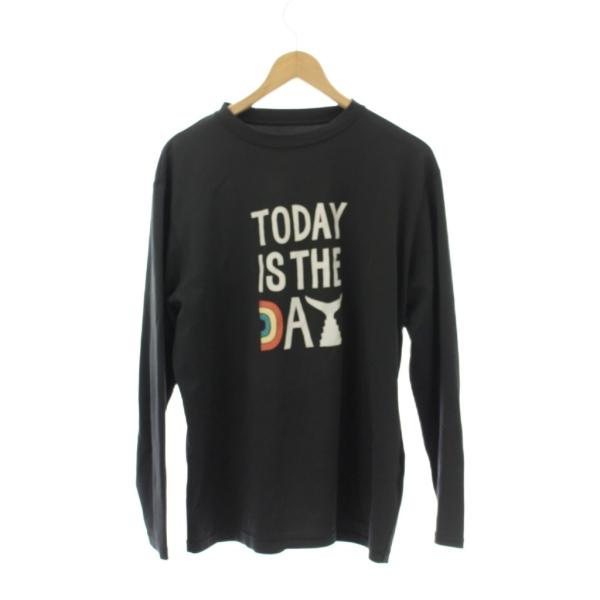 シマノ SHIMANO 長袖Tシャツ XL 黒 ブラック ラウンドネック プリントデザイン 長袖 /...