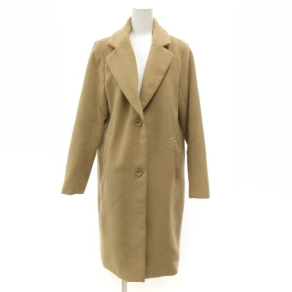 チャオパニック CIAOPANIC チェスターコート ミドル丈 ハーフ メルトン M ベージュ /J...