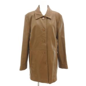 Chanocie レザーコート 羊革 13 モカ 615005 /UO ■GY59 レディース