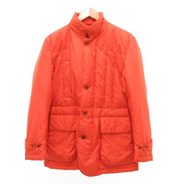 ILFARO ダウンジャケット キルティング スタンドカラー 46 オレンジ /JS ■GY59 メ...