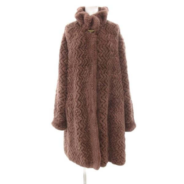 アルティマ Altima ファーコート 毛皮 ヌートリア ロング丈 モーヴ系 /UO ■GY59 レ...
