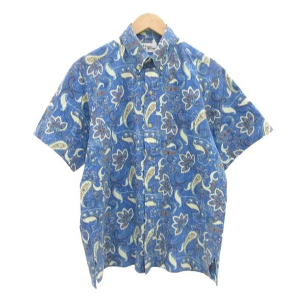 レインスプーナー reyn spooner アロハシャツ M ボタンダウン BD 半袖 総柄 ペイズ...