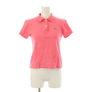 ラコステ LACOSTE ポロシャツ カットソー ロゴ刺繍 半袖 子供服 150 ピンク /LP ■GY58 キッズ