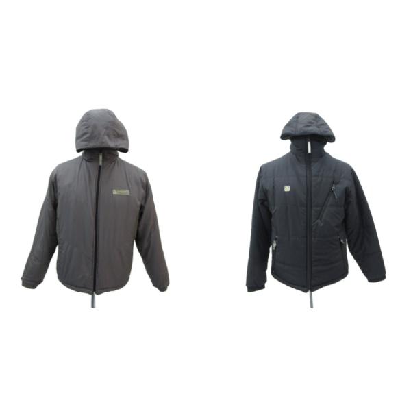 ジェリー GERRY 中綿ジャケット ミドル丈 リバーシブル M 黒 ブラック フード付き /SM7...