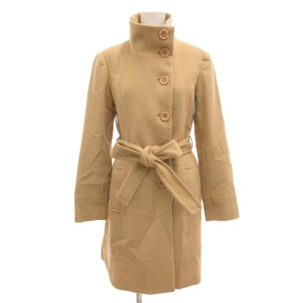 アンドバイピー&amp;ディー ピンキー&amp;ダイアン &amp; by P&amp;D スタンドカラーコート ミドル丈 メルト...