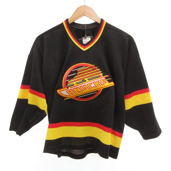 シーシーエム CCM バンクーバー カナックス プルオーバー トレーナー Vネック ロゴ刺繍 XL ...