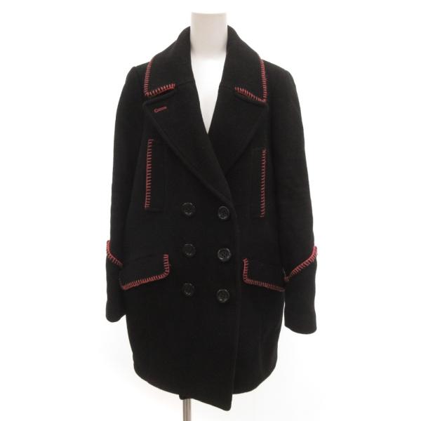 ロデオクラウンズ Rodeo Crowns ピーコート P ロング メルトン ダブルボタン S 黒 ...