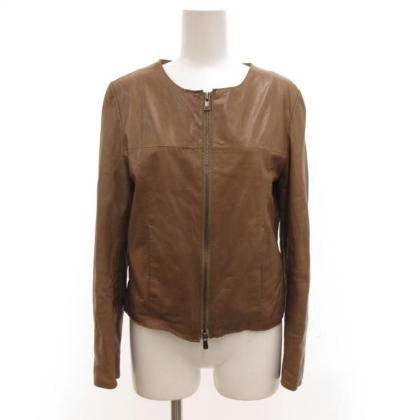 デプレ DES PRES トゥモローランド レザージャケット 革ジャン シングル ノーカラー シープ...