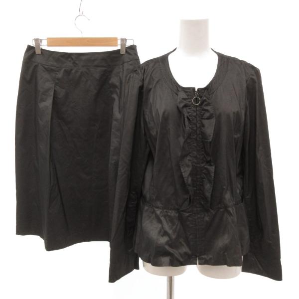 ハナエモリ HANAE MORI PRIMATTIVO セットアップ ノーカラージャケット スカート...