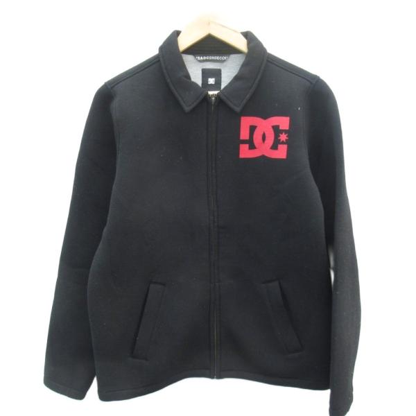 ディーシーシューズ DC SHOES コーチジャケット ミドル丈 160 黒 ブラック ロゴプリント...