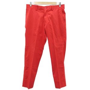 マンシングウェア MUNSINGWEAR ゴルフウエア スラックスパンツ ロング丈 82 レッド 赤 /SY42 ■GY58 メンズ