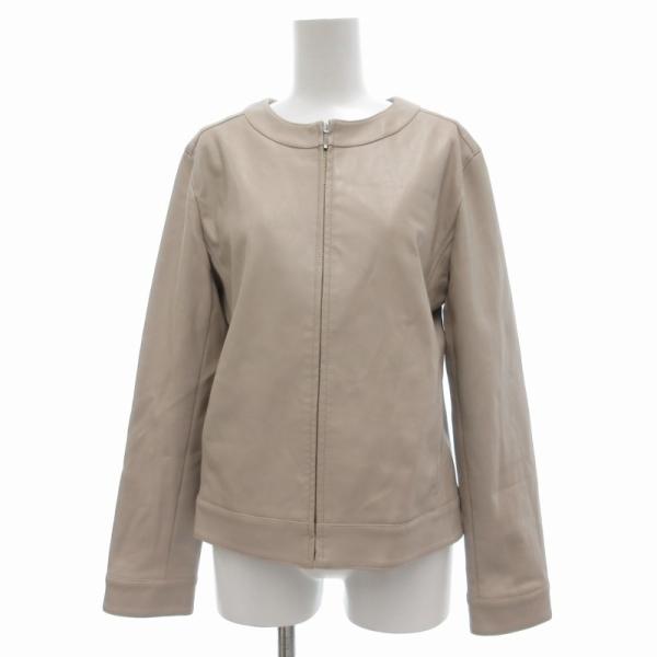 ナチュラルビューティーベーシック NATURAL BEAUTY BASIC フェイクレザージャケット...