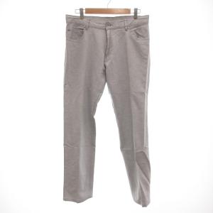 ランバン LANVIN パンツ スラックス ストレートシルエット 48 グレー /JS ■GY60 メンズ