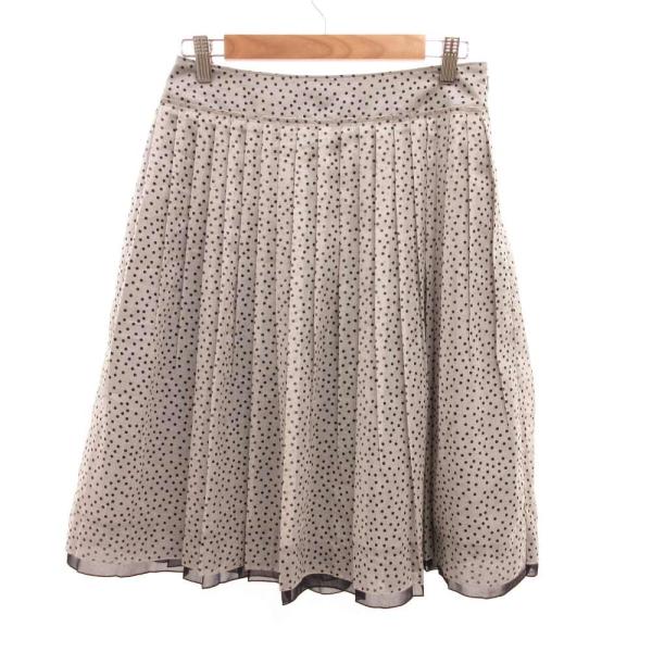 アリスバーリー Aylesbury プリーツスカート シアー ドット 11 グレー /JS ■GY6...
