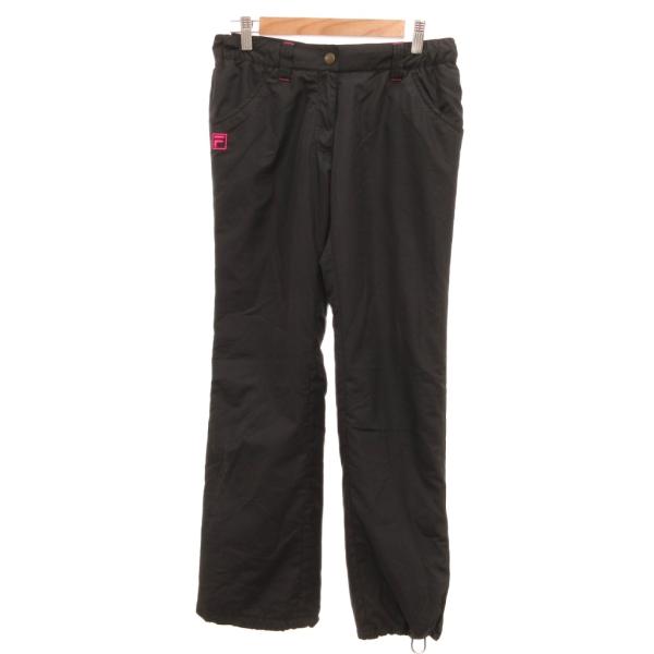 フィラ FILA GOLF ゴルフウェア ピステ パンツ ロゴ刺繍 中綿 L 黒 ブラック /JS ...