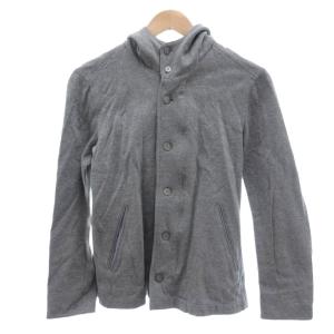 B&Y ユナイテッドアローズ BEAUTY&YOUTH ビューティー&ユース パーカー M グレー フード ボタンフロント フルジッパー 長袖 /NL ■GY60 メ