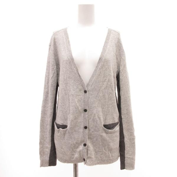 パドカレ pas de calais カーディガン ニット セーター バイカラー カシミヤ混 38 ...