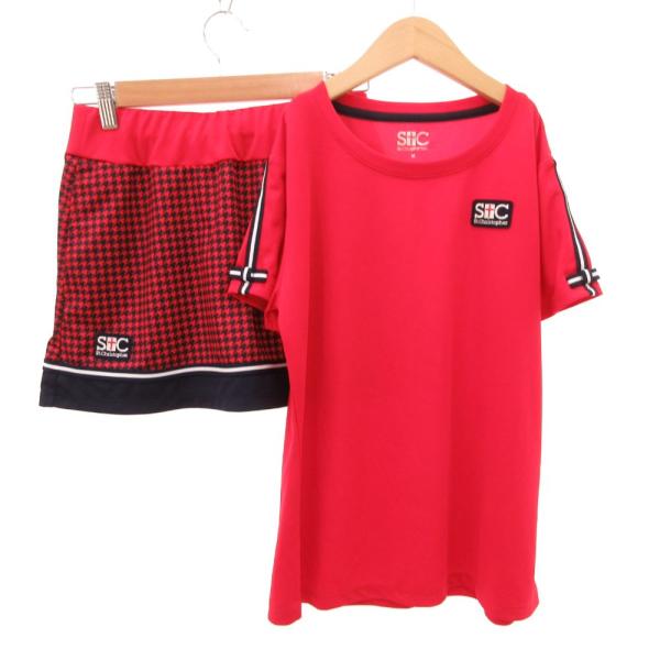 SAINT CHRISTOPHER セットアップ Tシャツ スカート スポーツウェア 半袖 M 赤 ...