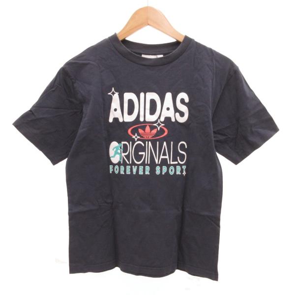 アディダスオリジナルス adidas originals Tシャツ ロゴプリント 半袖 S 紺 ネイ...