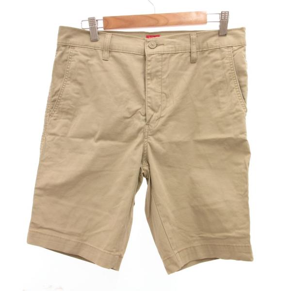 リーバイス Levi's ショーツ ハーフパンツ チノ ロゴ W32 ベージュ /JS ■GY58 ...