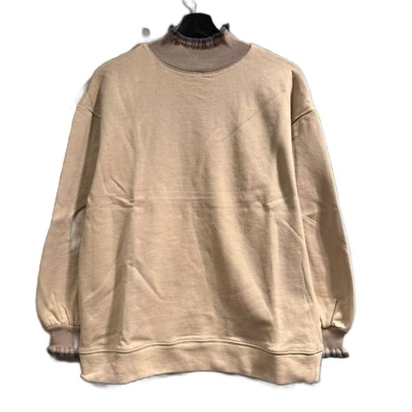 未使用品 プードゥドゥ POUDOUDOU タグ付き スウェット 長袖 M 茶 ブラウン ■GY58...