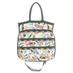 レスポートサック LesportSAC トートバッグ ショルダーバッグ 2way マルチカラー スケートボード柄 複数ジッパーポケット /MN2 ■GY58