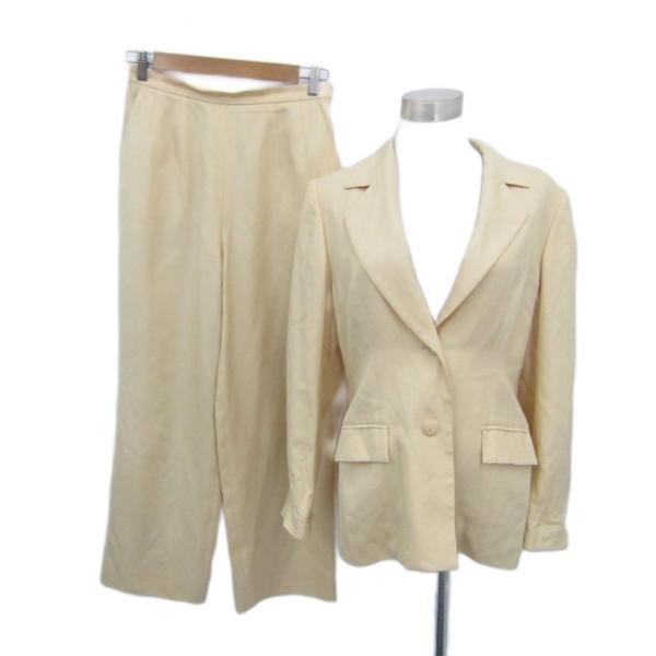 レオナール スーツ セットアップ 上下 テーラードジャケット スラックスパンツ シルク 上11AR ...