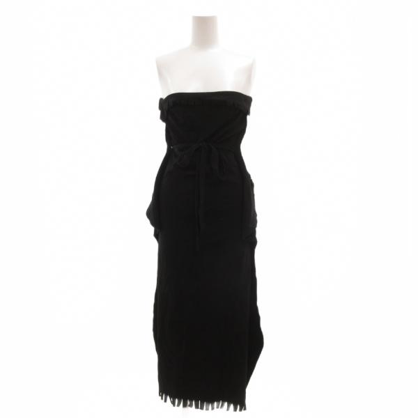 イッセイミヤケ ISSEY MIYAKE FETE 07AW 変形スリーブフリンジワンピース ニット...