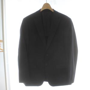 PERSON'S FOR MEN ジャケット ウール 黒 ブラック 無地 ノッチドラペル 長袖 /PP ■GY58 メンズ